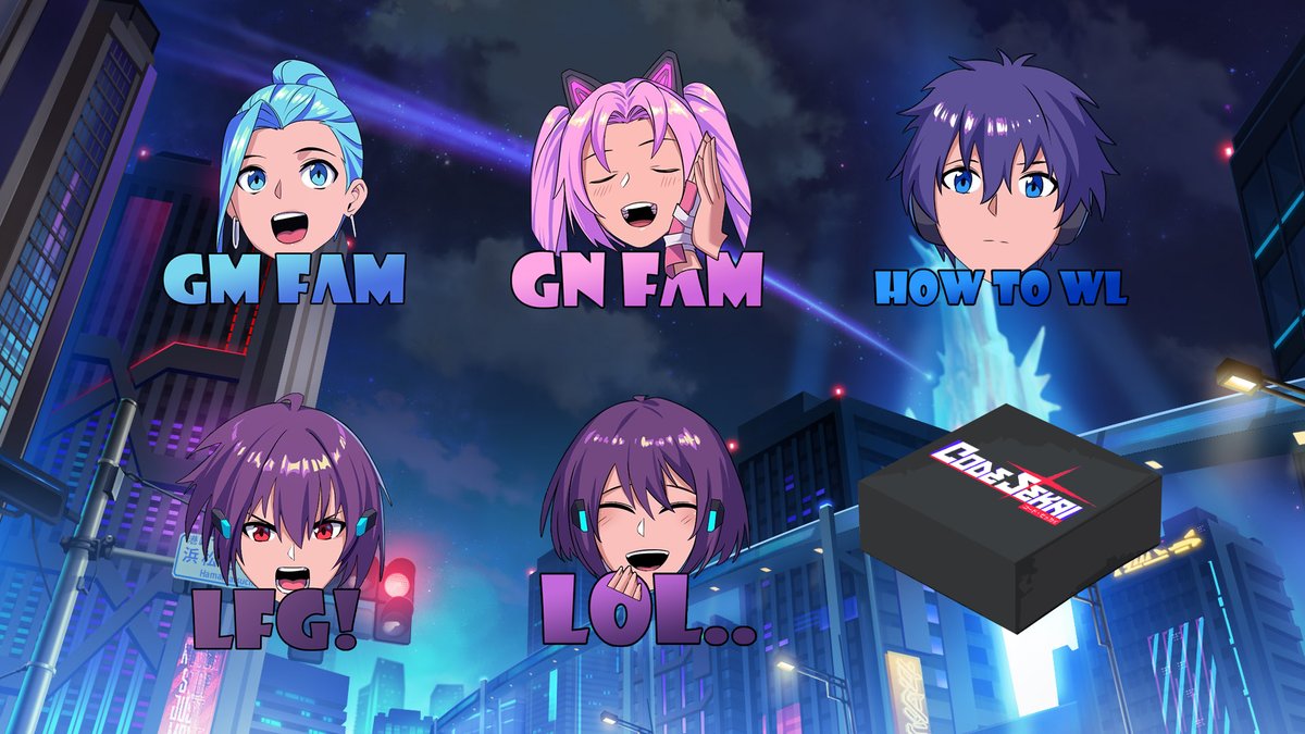 Lebmond's tweet photo. Hello, dear readers 💞! I have created a small collection of stickers in the style of @CodeSekai. However, this is not just a concept, this collection is already available for use in the telegram at the link below. ⬇️ (Read the thread) 😱 https://t.co/Pcb4gyS6Mm