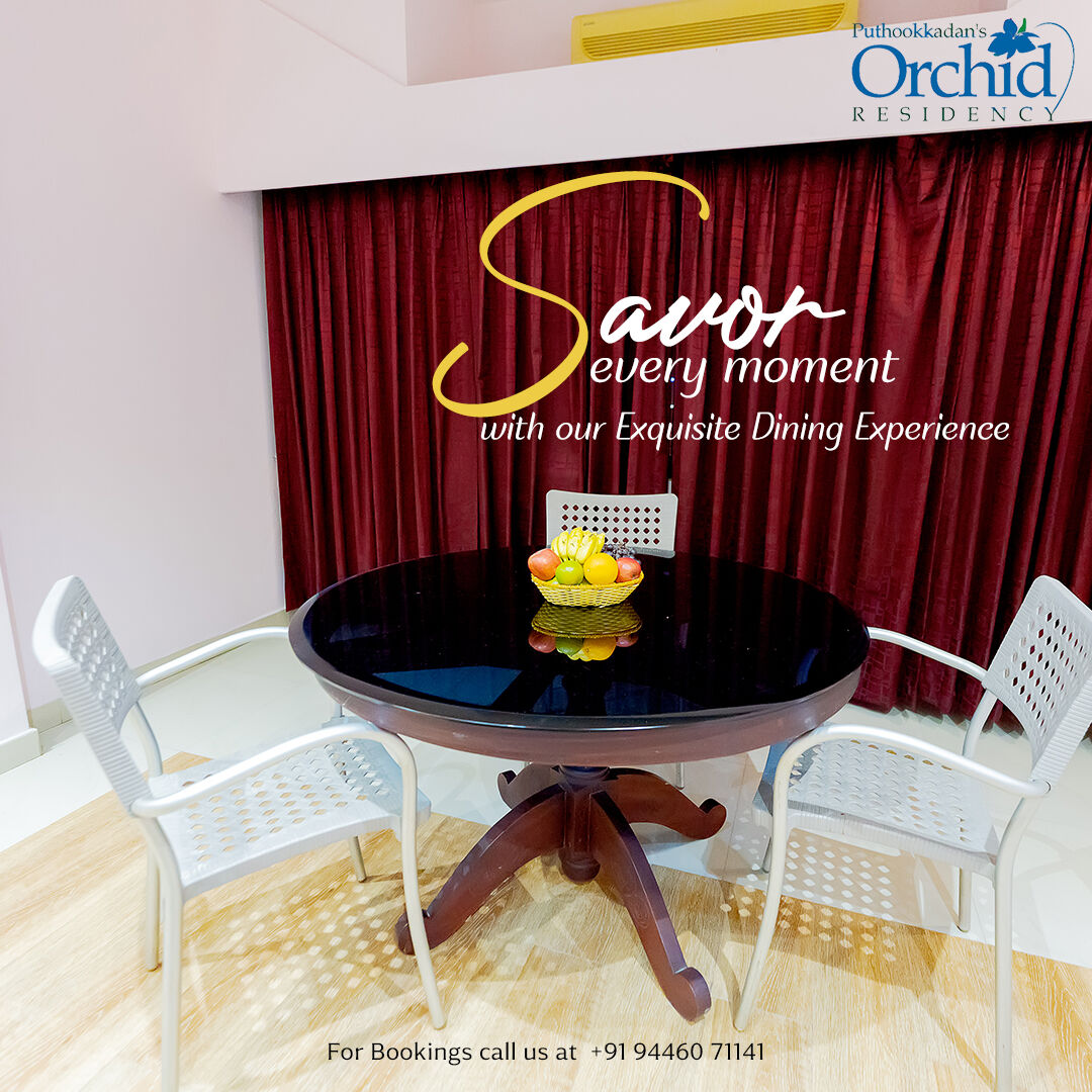 Treat your taste buds to an unforgettable culinary journey at Hotel Orchid. Reserve your table now and share your experience with #ExquisiteDining #FoodieHeaven #HotelOrchid.'

For bookings call us at +91 9446071141

#luxuryaccommodation #comfortablestay #OrchidResidency #Luxury
