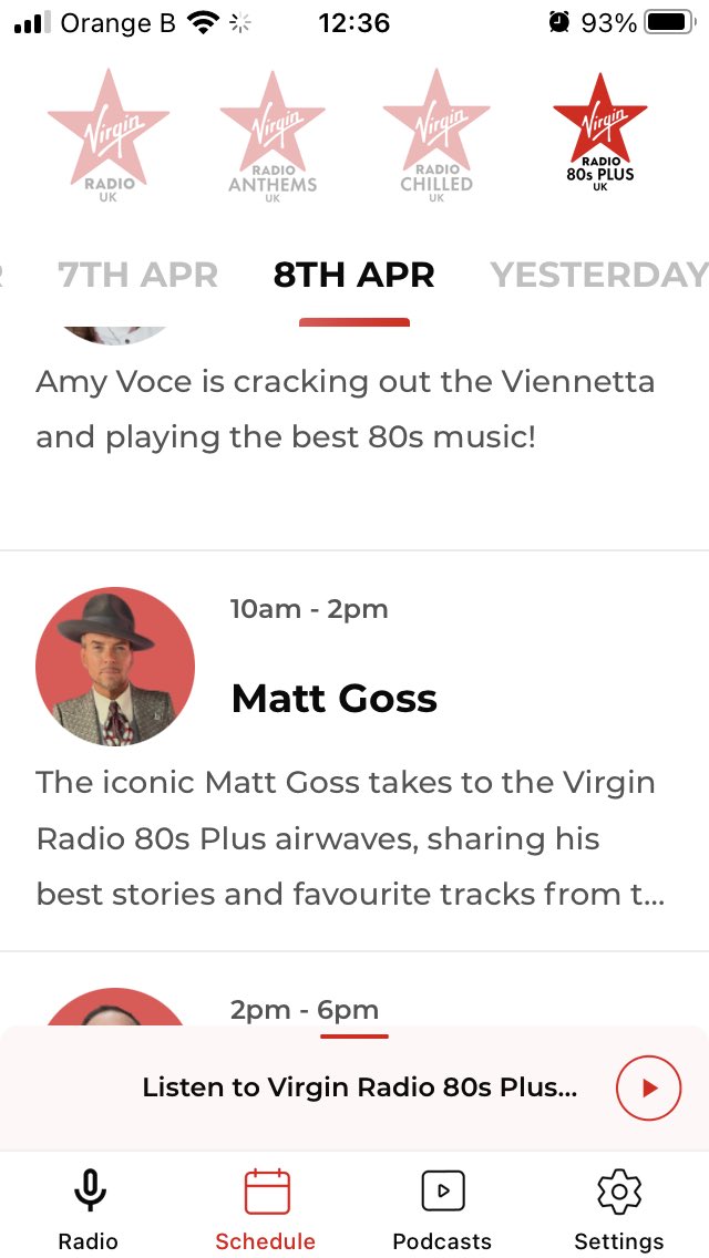 MattGossBelgium's tweet image. @mattgoss Will be on this radio program on @VirginRadioUK #VirginRadio80sPlus every Saturday! Enjoy everyone XOX 🙏🏻✌🏻👍🏻😄🤩🍀🥰❤️🇧🇪🇬🇧✨🌟✨