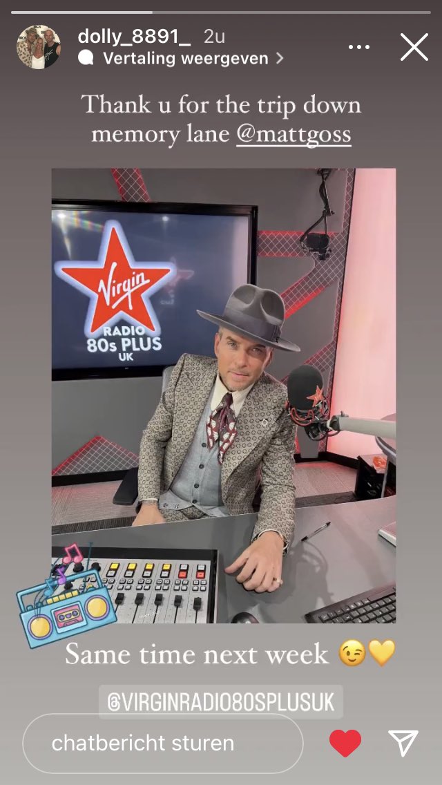 MattGossBelgium's tweet image. @mattgoss Will be on this radio program on @VirginRadioUK #VirginRadio80sPlus every Saturday! Enjoy everyone XOX 🙏🏻✌🏻👍🏻😄🤩🍀🥰❤️🇧🇪🇬🇧✨🌟✨