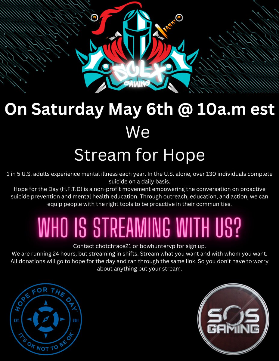 chotchface21's tweet photo. This is open to all streamers! Dm me for more details. https://t.co/nkwVu5aAdL