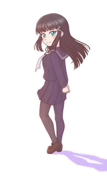 黒澤ダイヤちゃんの黒セーラーだいすき #lovelive 
