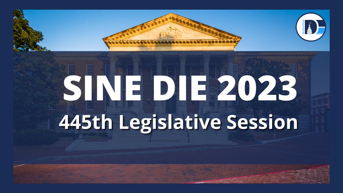 Happy Sine Die to all of our MD legislators! Today is the last day of the 2023 Legislative Session. The Maryland General Assembly adjourns at midnight tonight. Watch the final push and stay updated on bills the legislature passes on the MGA website: mgaleg.maryland.gov.