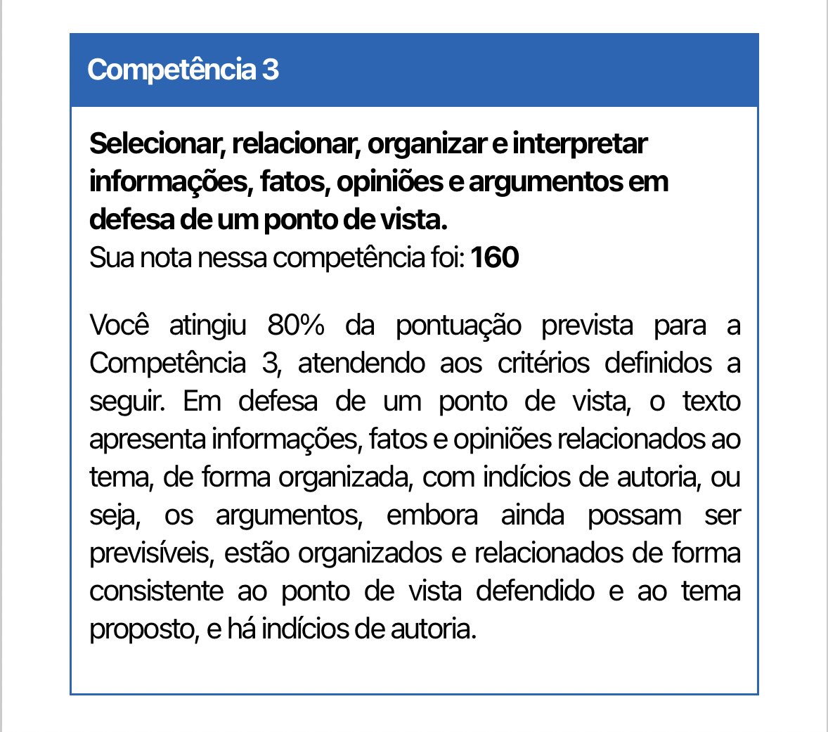 studyaugusto's tweet image. 🚨ENEM 2022: O INEP liberou a vista pedagógica das redações! Você pode visualizar a análise do seu texto em cada competência!