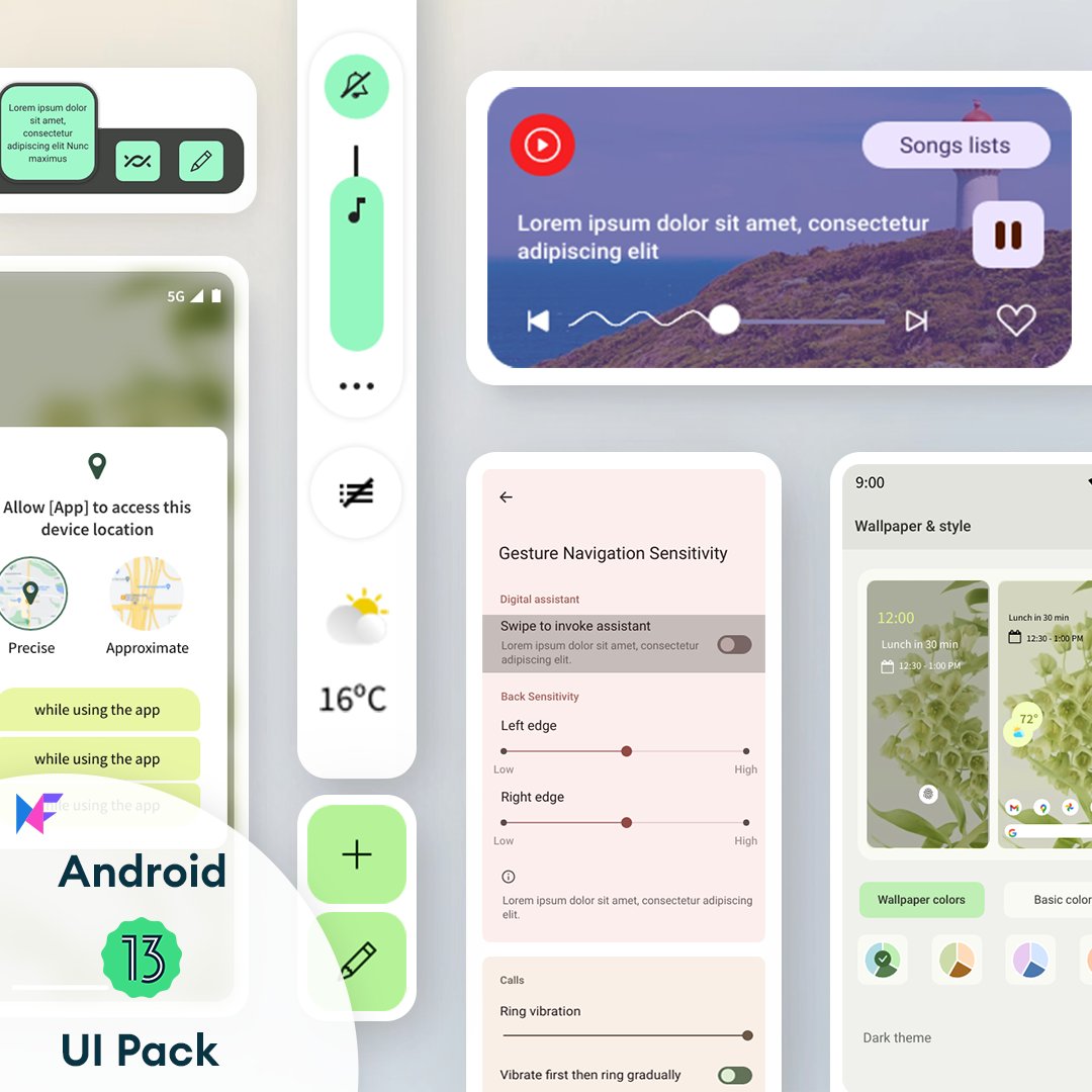 mockflowapp's tweet image. Designing for Android 13? Make your life easier with MockFlow's new UI pack! Our comprehensive collection of components will give your designs a professional edge.
Head over to the MockStore and install the UI pack from there!
#MockFlow #Android13 #uipack #uikit #uidesign