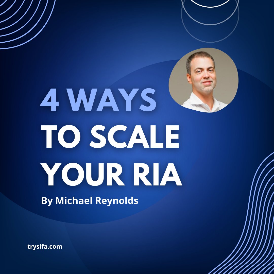 Starting an RIA can be challenging, but scaling it can be even more challenging.

Here are some tips on how to scale your RIA by @michaelreynolds 

➡️bit.ly/40QpCma 

🧵1/5

#SIFA #RIA #RIAfirm #financialplanning
#wealthmanagement #businessgrowth #finance