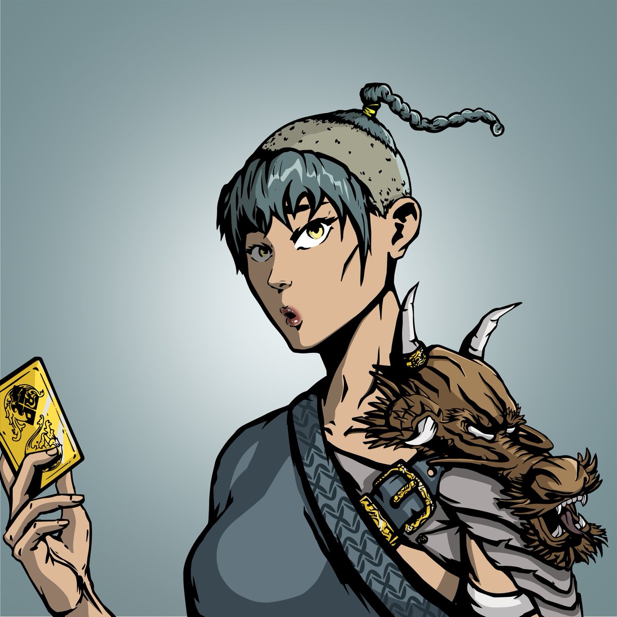 🎁 Giveaway🎁
You can win this Chojin #2

All you have to do:
1⃣ Follow <a href="/TaisenNFT/">Taisen | Mint is live</a> 
2⃣ Like &amp; RT
3⃣ Tag your Gang

⌛️24h
 #Giveaway #NFTs #NFTCommmunity