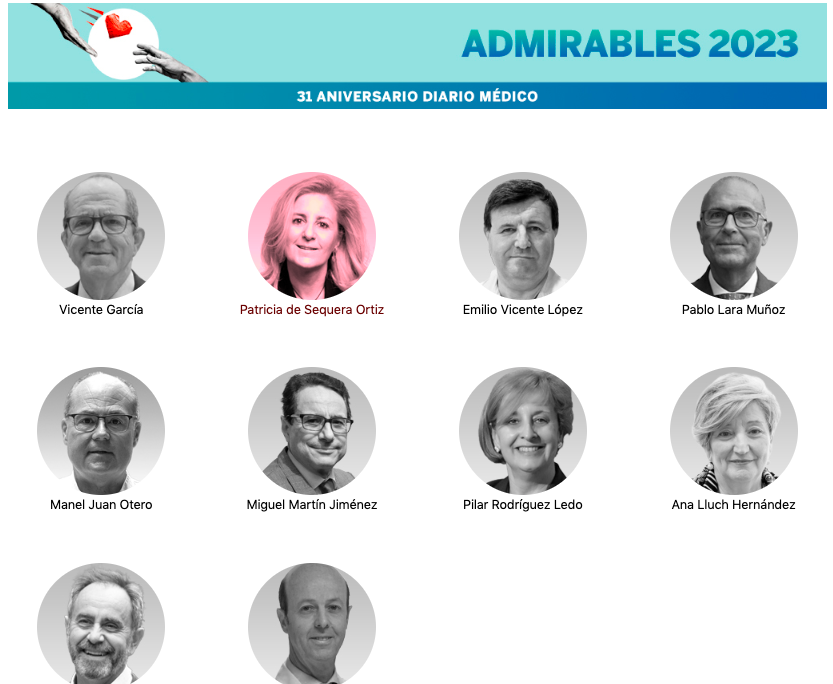 SENefrologia's tweet photo. La Presidenta de la S.E.N. @DePsequera ha sido nominada a los Premios #Admirables23 en la categoría de #medicina organizados por @diariomedico y @CFarmaceutico ¡Enhorabuena Patricia!
 ⚡️⚡️Puedes votar en: https://t.co/Me8jXgWp0a https://t.co/F0gk1ShqP9