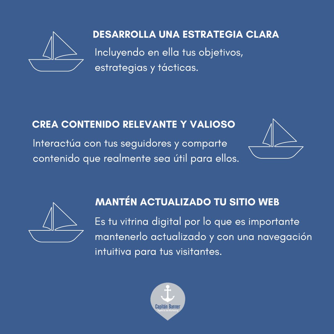 capitanbanner's tweet photo. Comenzamos la semana con tres consejos para la #comunicaciónonline de tu empresa. 

 #marketing #publicidad #creatividad #diseñográfico #socialmedia #Vigo https://t.co/3HWrYnni4q