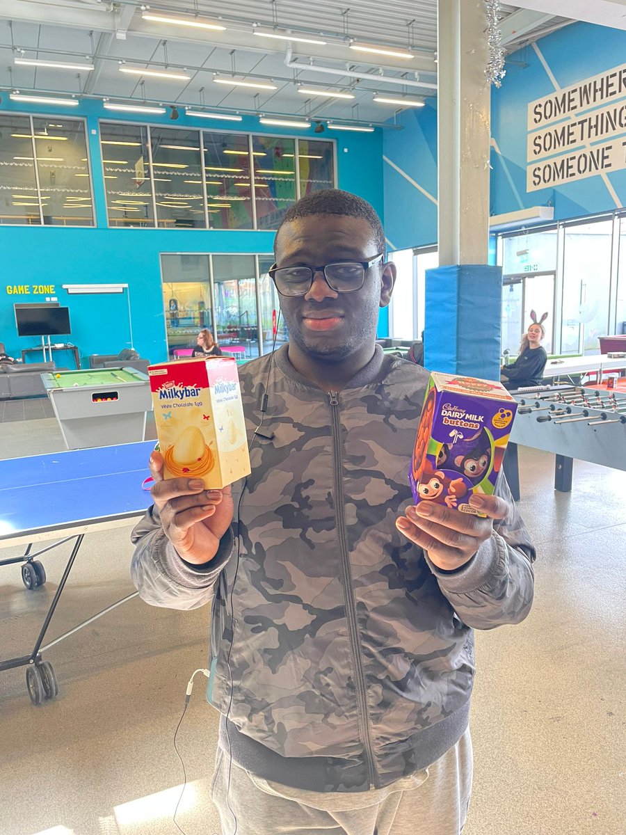 manchesteryz's tweet photo. Our members loved hopping around our Easter Egg Hunt to find some seriously tasty treats, during our Inclusion session.🎉🤩

We are so thankful that our friends over at @Fieldfisher  for helping us spread the #myzmagic by donating the lovely eggs. 💖 https://t.co/fNiDjTxR3u