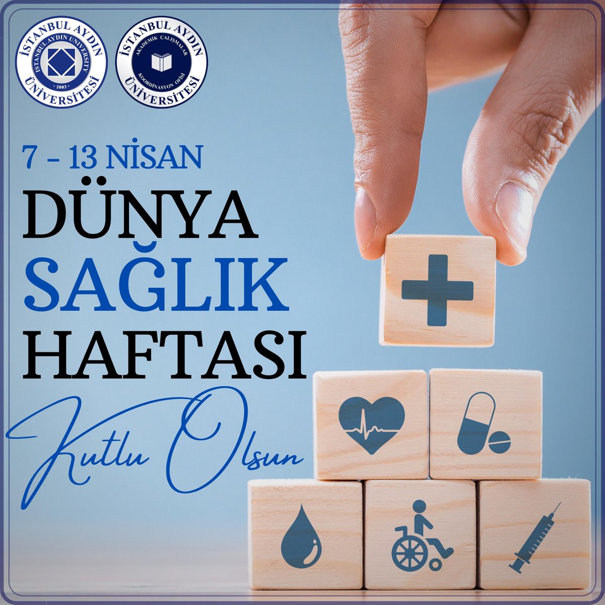 7-13 Nisan Dünya Sağlık Haftası Kutlu Olsun...

#dünyasağlıkhaftası
#dünyasağlıkhaftasıkutluolsun