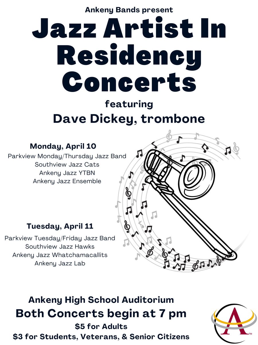 Come check out some great jazz tonight &amp; tomorrow night! <a href="/AnkenySouthview/">Ankeny Southview</a> <a href="/AnkenyParkview/">Ankeny Parkview MS</a> <a href="/Ankeny_Hawks/">Ankeny High School Activities</a>