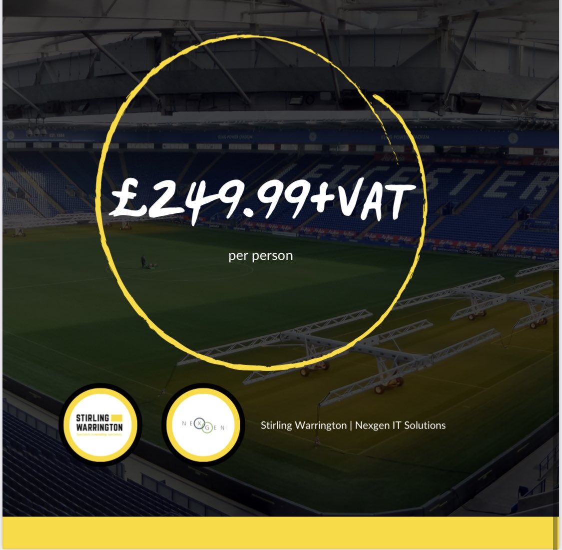 SWRecruitm's tweet photo. This years play on the pitch is at @LCFC 

Friday 9th June 5.30pm kickoff.

Get in touch to register interest.

#lcfc #leicester #charityfootball https://t.co/jNtZnYpBwq