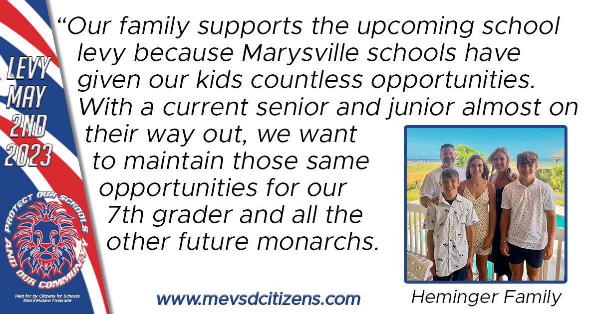 Citizens4Schls's tweet photo. The Heminger family understands the importance of the future for their kids and knows the positive impact this levy will have on our community. We appreciate your support!

#SupportMEVSD #VoteYESMay2nd #PTBM https://t.co/HreoADOP5T