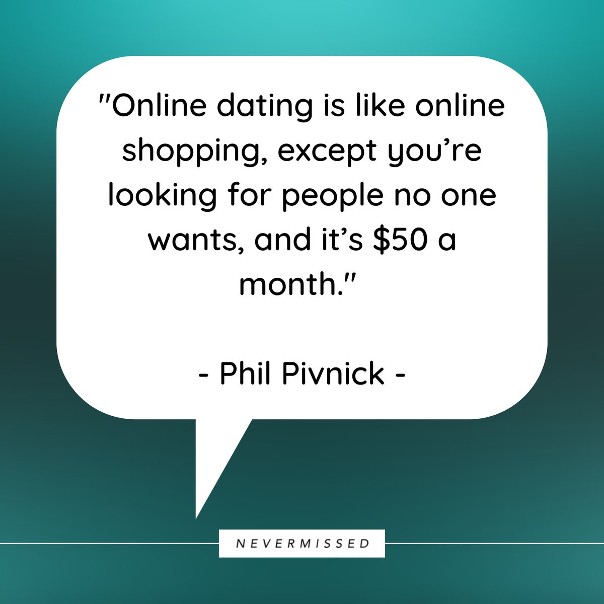 NeverMissedApp's tweet photo. RT if you agree! Love should be free, and with NeverMissed, it is! Our dating app connects you with potential matches while you're out enjoying your life, so you never know who you might meet. #datingapp #onlinedating #datingquote #quote
https://t.co/gb8izPM1gi https://t.co/uEvNgMWepq