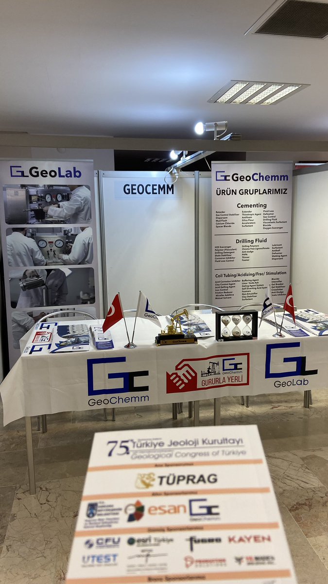 GeoChemm's tweet photo. 75. Türkiye Jeoloji Kurultayı’na Altın Sponsor olarak katılım sağladık. Deprem bilimci Sayın Naci GÖRÜR hocamızı standımızda ağırlamak onur vericiydi.
#JeolojiKurultayı #TMMO #GeoChemm #GeoLab #SimplifyTheMagnificence #MükemmelliğiBasitleştirin #GururlaYerli #YerliveMilli #Kimya https://t.co/6DZpoSj6YM