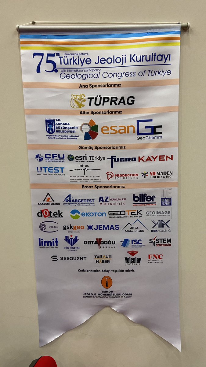 GeoChemm's tweet photo. 75. Türkiye Jeoloji Kurultayı’na Altın Sponsor olarak katılım sağladık. Deprem bilimci Sayın Naci GÖRÜR hocamızı standımızda ağırlamak onur vericiydi.
#JeolojiKurultayı #TMMO #GeoChemm #GeoLab #SimplifyTheMagnificence #MükemmelliğiBasitleştirin #GururlaYerli #YerliveMilli #Kimya https://t.co/6DZpoSj6YM