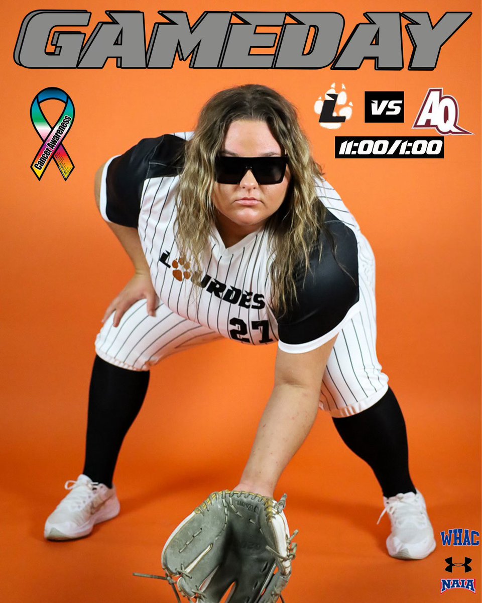 LourdesSoftball's tweet photo. Today is GAMEDAY! Today we are honoring those who are battling cancer as well as those we have lost. Come out and support your GrayWolves for this amazing cause as we are playing for something much more than ourselves today🎗️ 

Donate to our link below to help our cause🧡 https://t.co/LNwoNB0rTs