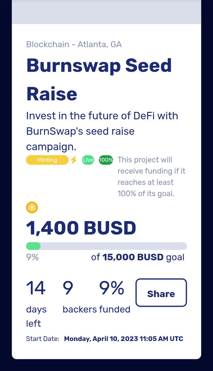 Dr_0xDefi's tweet photo. $BURNS NFT Minting is Live‼️
🤑 Only 100 BUSD each 
👇 Get these Benefits 
🔥 5% Bonus on Public Presale tokens
🔥 182.5% APR Stake Booster
🔥 Shared External Revenue 
🔥 Free BurnSwap T-shirt
https://t.co/7HLTFh4jLb
@BurnswapFinance 
$QOM $INJ $HOBBES $BRISE $JAW https://t.co/h96aPYDzJ2