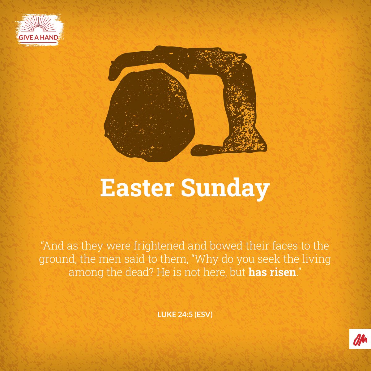 OM_Canada's tweet photo. “And as they were frightened and bowed their faces to the ground, the men said to them, “Why do you seek the living among the dead? He is not here, but has risen.”
Luke 24:5-6 ESV

#Easter2023 #OperationMobilization #OMCanada #HeHasRisen #EasterSunday https://t.co/938ZvXGlnQ
