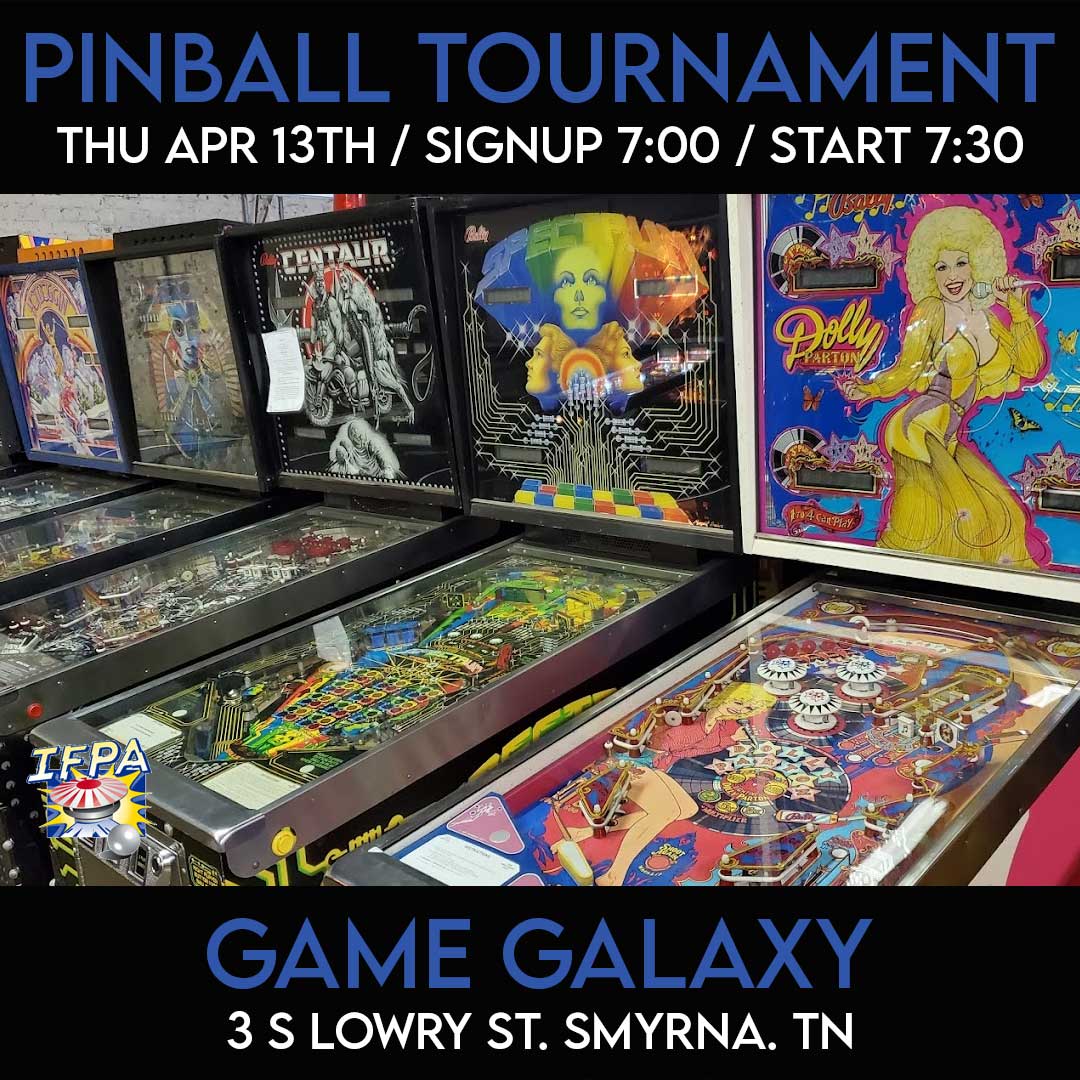 Thursday Night #Pinball Tournament at Game Galaxy
...
#pinballtournament #smyrnatn #pinballarcade