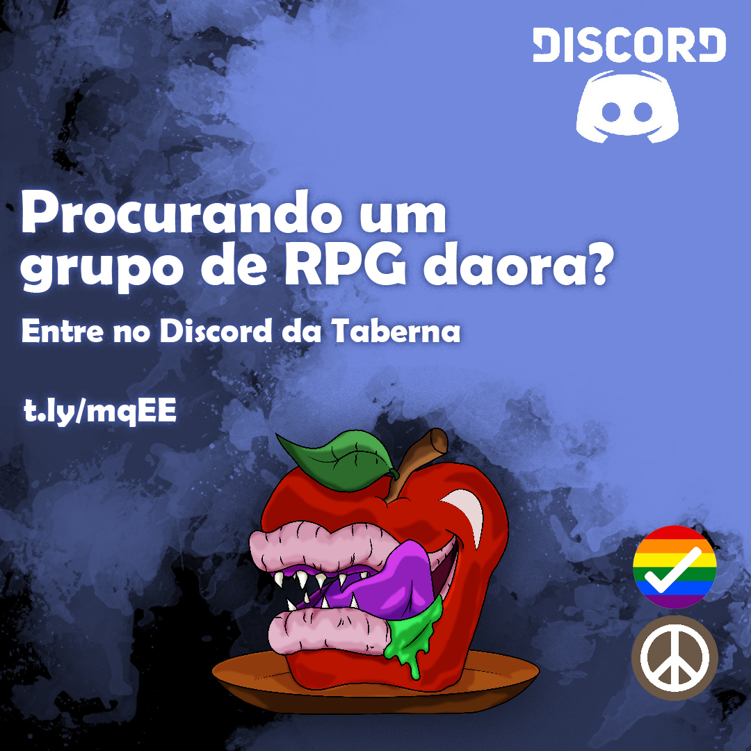 tmacaenvenenada's tweet photo. Procurando um grupo de RPG?
Aberto a todos que desejam uma comunidade mais inclusiva e sadia para o RPG.
https://t.co/uvSJLZ9Kha
#discord #rpg #rpgdemesa #rpgbrasil #ultrareal #dndbrasil #wodbrasil #cocbrasil #gurpsbrasil #pathfinderbrasil https://t.co/bKG0UluUss