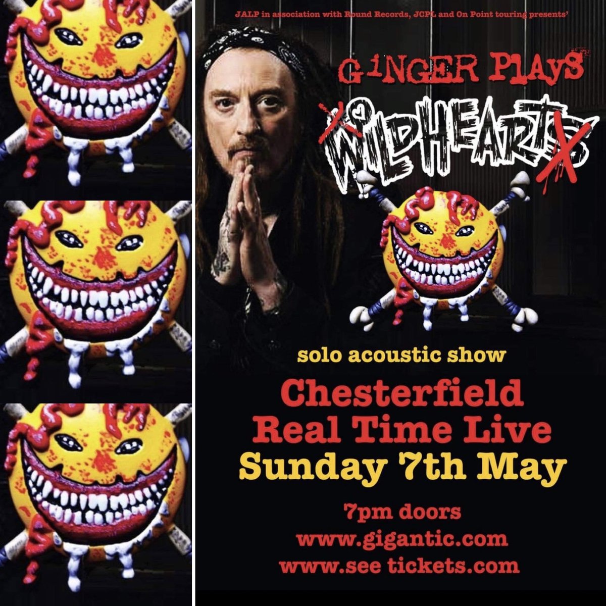 The @GingerWildheart plays @TheWildhearts UK Tour’s about to begin+come see us at ⁦@RealTimeLive1⁩ Chesterfield on 7th May w/ ⁦@carolxhodge⁩, @benmarsdenmusic+I as guests. TICKETS: seetickets.com/event/ginger-w… ⁦@RoundRecords⁩ ⁦@jcplmusic⁩ ⁦@onpointtouring⁩