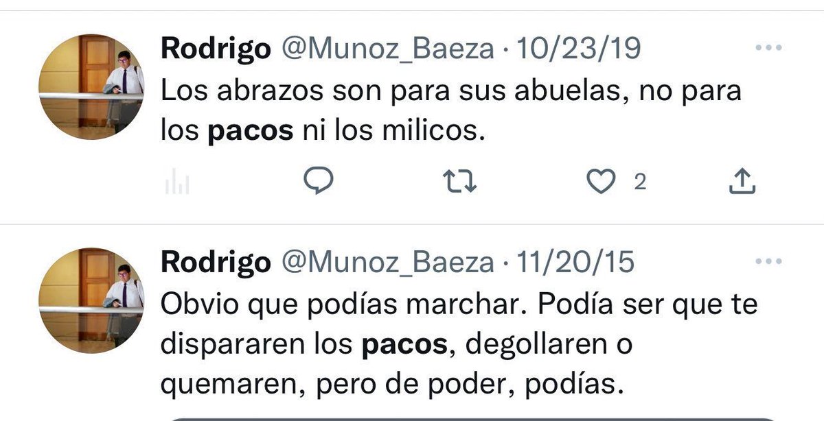 zona_libertaria's tweet image. Les presento a @munoz_baeza desempeña cargo en la subsecretaría de prevención del delito.