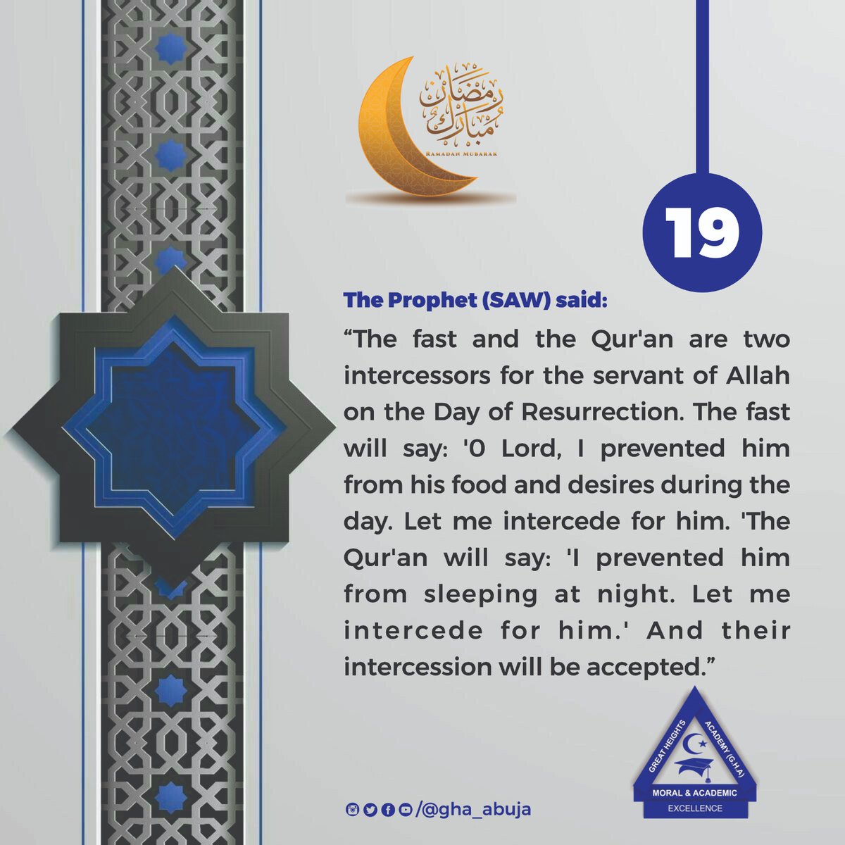gha_abuja's tweet photo. Ramadan Day 19... https://t.co/g913Ixgg3i