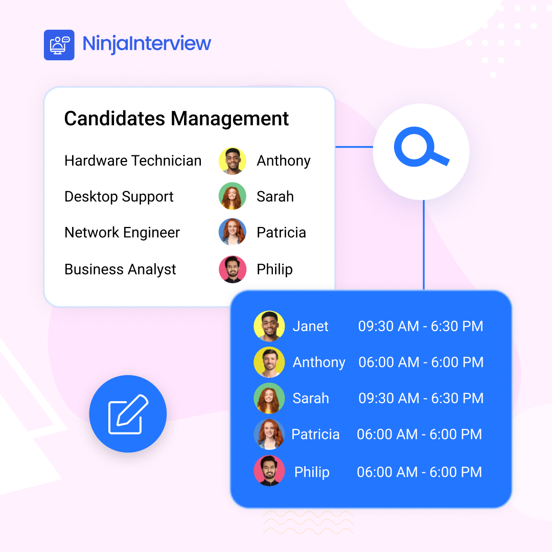 NinjaInterview_'s tweet image. Looking for an all-in-one solution to manage your #CandidatePipeline?
Our #CandidateManagementSystem streamlines your #HiringProcess from start to finish. Try it today! bit.ly/40D2aIP

#OneWayInterview #InterviewSoftware #VideoInterview