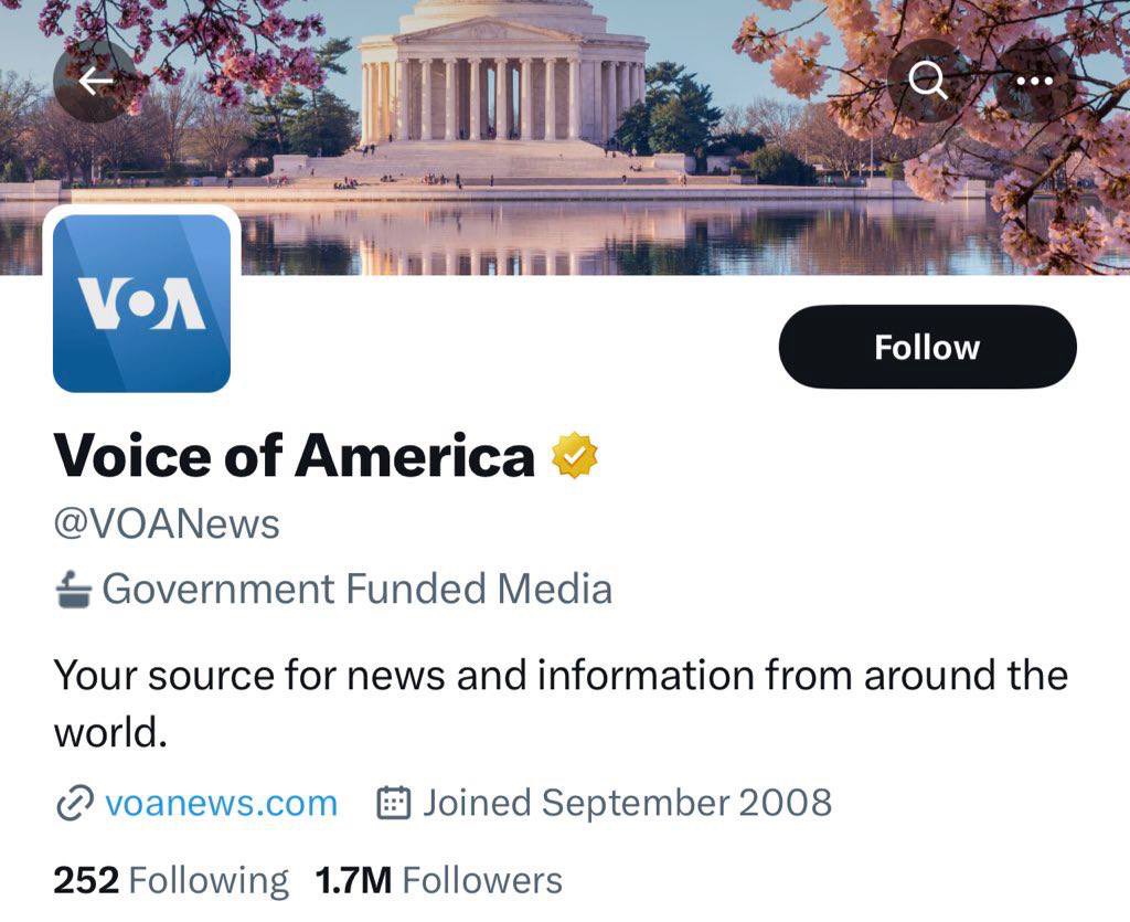 intheMatrixxx's tweet photo. NEW 🚨 Twitter has now labelled NPR, BBC, Voice of America and PBS as “Government Funded Media”

Keep going @elonmusk ! 👊🏻😎 https://t.co/DGQ3MQKdJB