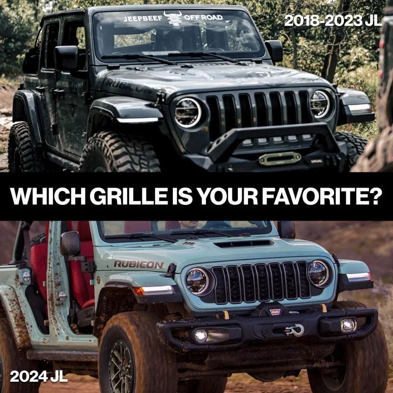 You can pick only one☝️ #jeepbeef

// Some have called it "risky". Others have called it "modernism". Should they stop messing with it? Thoughts?

#new #jeep #jeepnation instagr.am/p/Cq2smjOrkwm/