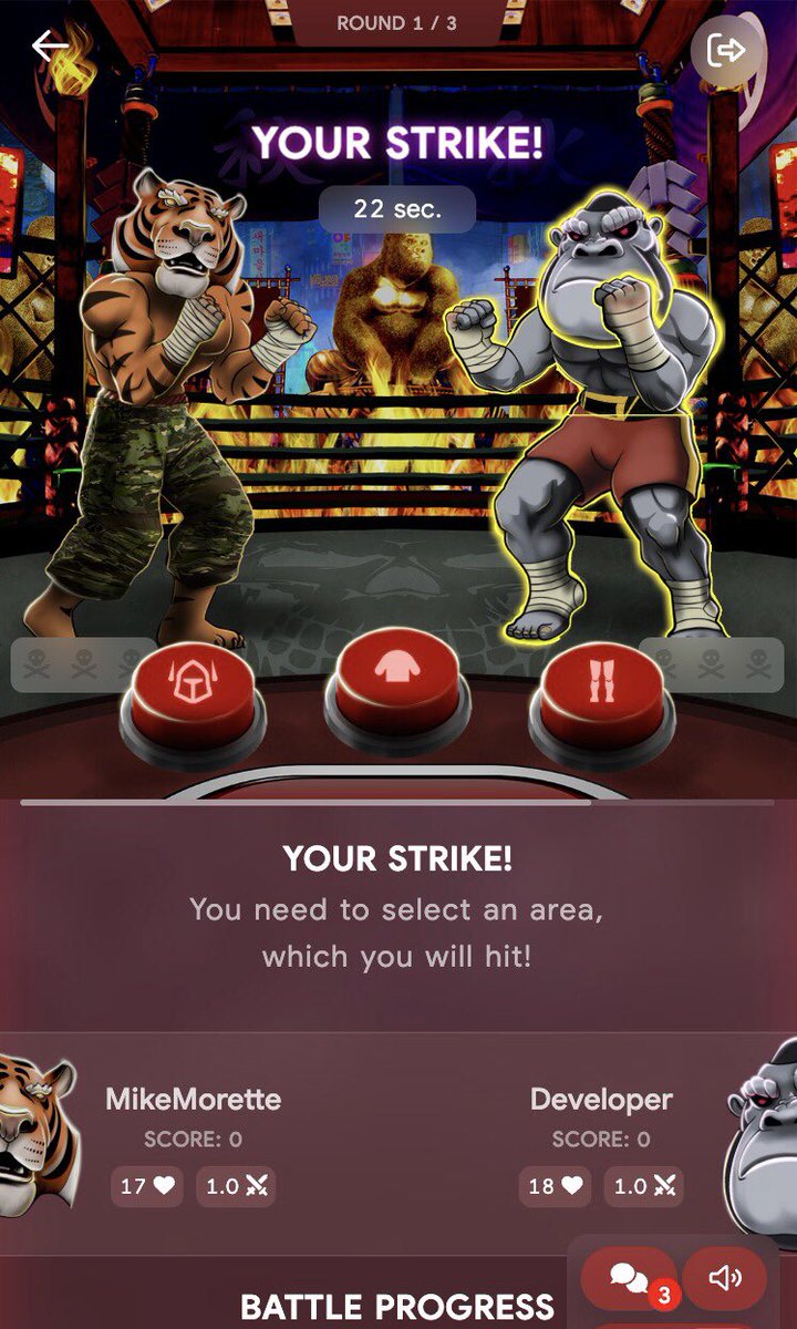 BuildersMeta's tweet image. Hi, friends!

We are glad to invite you to the beta testing of the action game "RumbleBattle".

The game is designed for real-time one-on-one battles.

You can play for fun or for the prize.

Join in, the official release of the game is coming soon.

fight.metabuildersclub.io