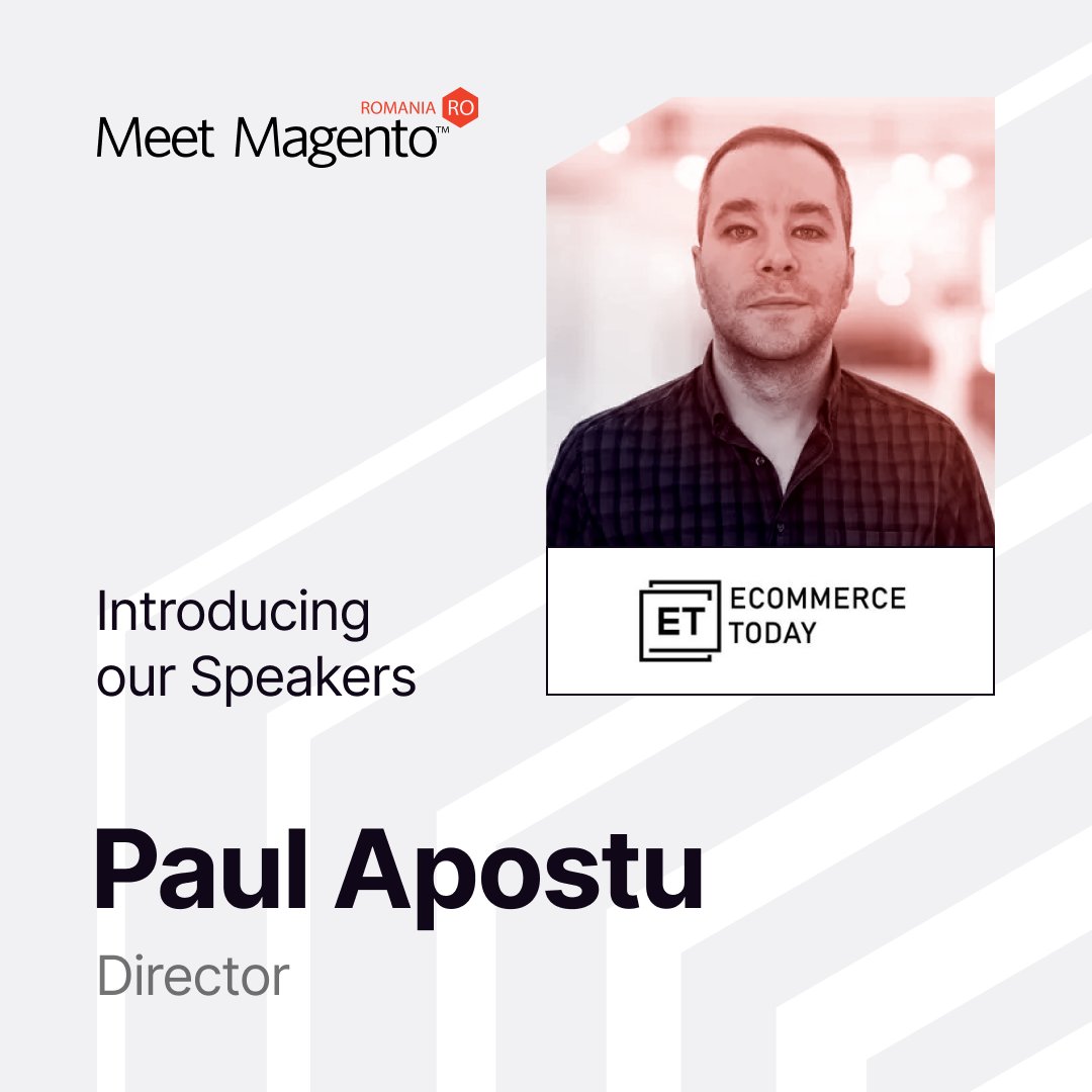Paul Apostu from <a href="/eComTodayAgency/">eCommerce Today</a> is going to be for the first time on the stage of Meet Magento Conference! 👏 

Welcome to #mm23ro, Paul, we are very happy to have you! 🥳 

Don’t miss the chance to catch him live!  Book your seat now! 

Click here 👉 bit.ly/MeetMagento202…