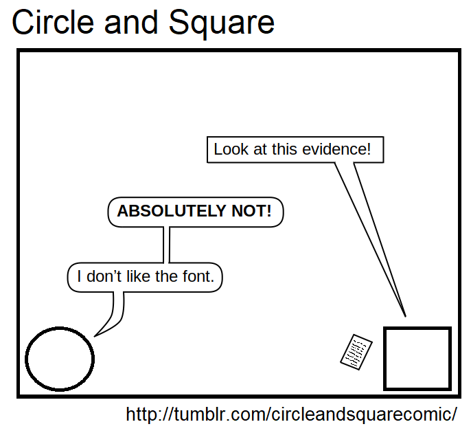 CircleSquareGuy's tweet photo. Circle Looks at the Evidence
#news #politics #currentevents #comic #geneticfallacy #fallacy #logic #reason https://t.co/2cGx2QdNCu