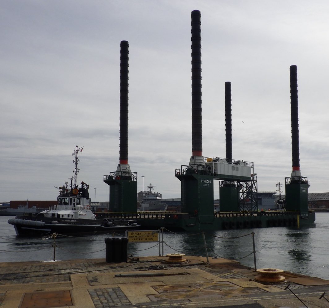 SMS Group (@smarineservices) on Twitter photo Pleased to welcome the #Typhoon3000 back to HMNB Portsmouth. E: typhoon3000@sms-marine.co.uk - #semisubmersible #jackup #barge. Pleased to welcome the #Typhoon3000 back to HMNB Portsmouth. E: typhoon3000@sms-marine.co.uk - #semisubmersible #jackup #barge.