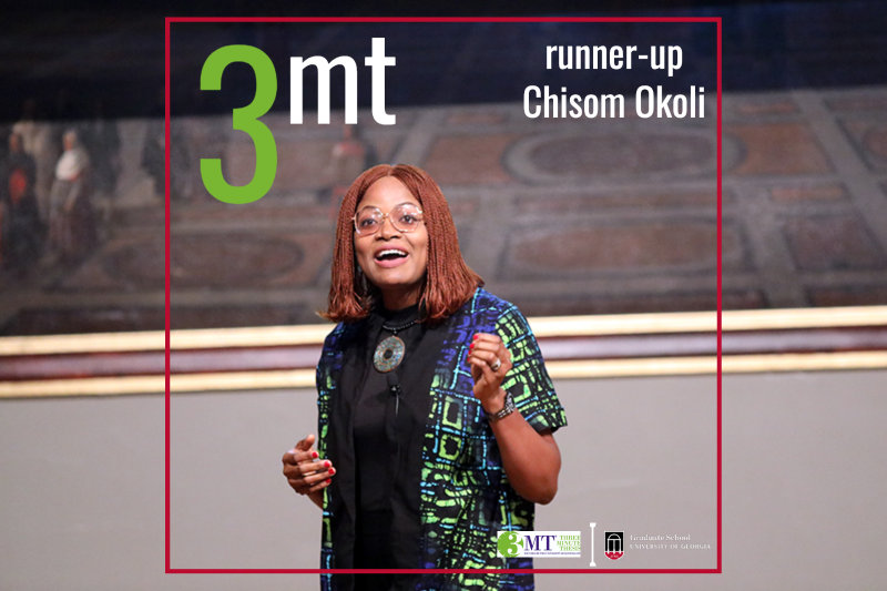 UGAGradSchool's tweet image. Congratulations to the winners of the 12th Annual 3mt Competition! Every participant brought their best, and we appreciate everyone's hard work. Read more about the winners at the link below.

grad.uga.edu/12th-annual-ug… 

#Committo #GradDawgs #GradStudies #UGA #UGAgraduateschool