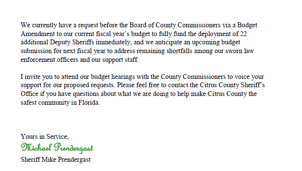 SheriffCitrus's tweet photo. Good morning Citrus!
Linked is a column that ran in the paper on March 31.
Sunday, our response (pictured below) ran in the paper titled "Our view on traffic enforcement in Clearview Estates."
https://t.co/8fT8CwOggF
#CCSOEducating #CCSOProtecting #CCSOEnforcing
1726 https://t.co/QerUiqzVNJ