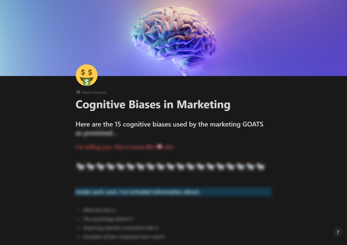 TwoShotLux's tweet photo. Apple + Amazon made $435,000,000,000 in 2022

How?

Cognitive biases in their marketing

I put 15 of the most lucrative ones in a step-by-step framework &amp; how they're used to PRINT $$$

Want it for FREE?

1. Like this
2. Comment “ok zaddy”

24 hrs only
(Gotta be following for DM) https://t.co/t8k4JMFoVU