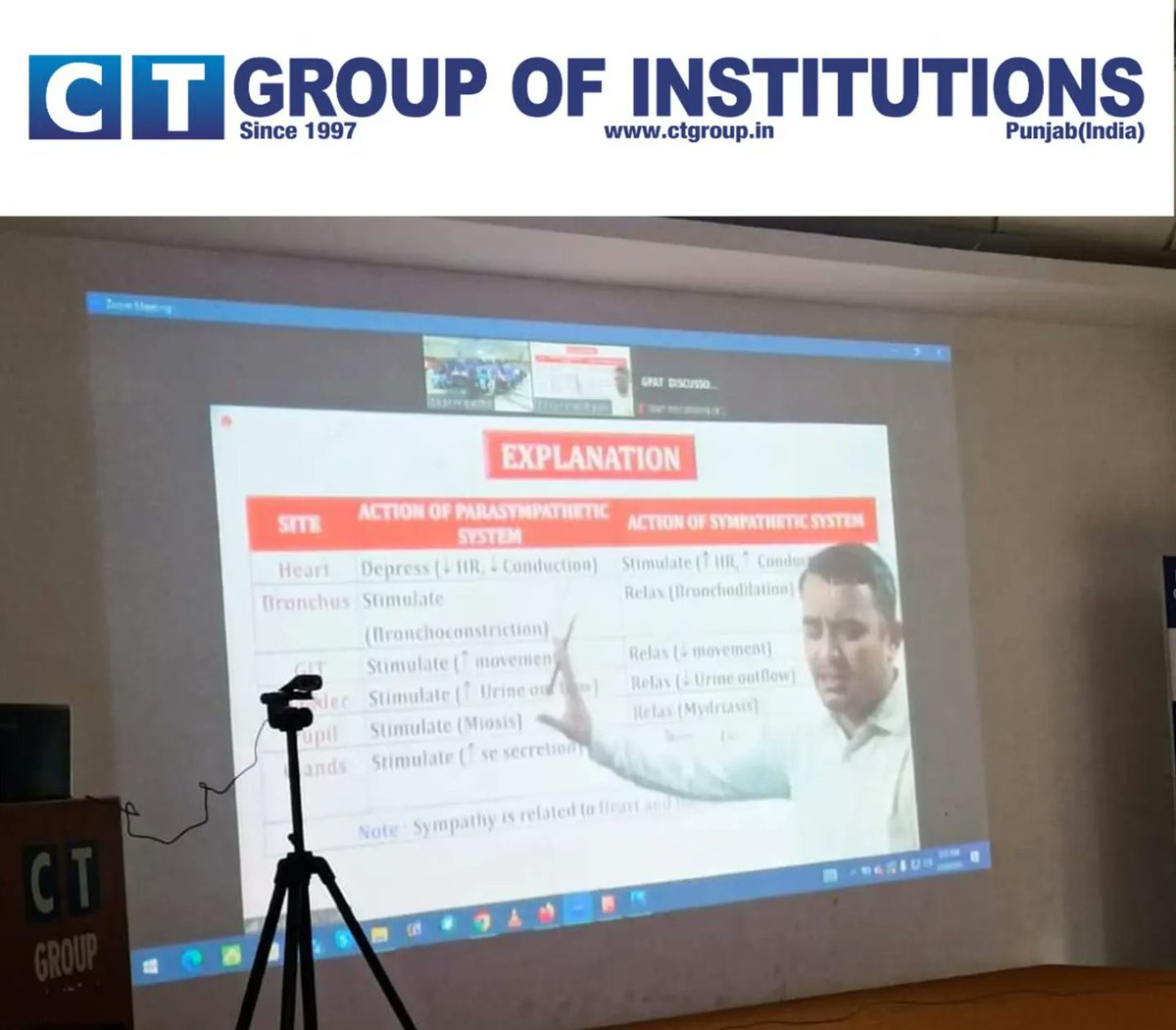 CTGroupshahpur's tweet photo. CT College of Pharmacy organized a webinar in coordination with GDC Private Limited for GPAT aspirants from the pre-final and final years of Pharmacy.

#ctgroup #shahpur #bestcollege #jalandhar #punjab #saga   #festevent #ctshahpur #ctevent #jalandharpunjab #bestplace  #ctcp https://t.co/OdJnQoANQi