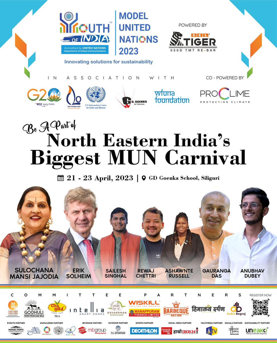'Exciting news for #YOIMUN delegates! Don't miss the chance to showcase your work in a #3rd Quarter Page Ad in the #HimalayanDarpan on #9thApril 2023. 
Reach a wider audience and share your passion for critical global issues. 
Join us for an enriching and thought-provoking