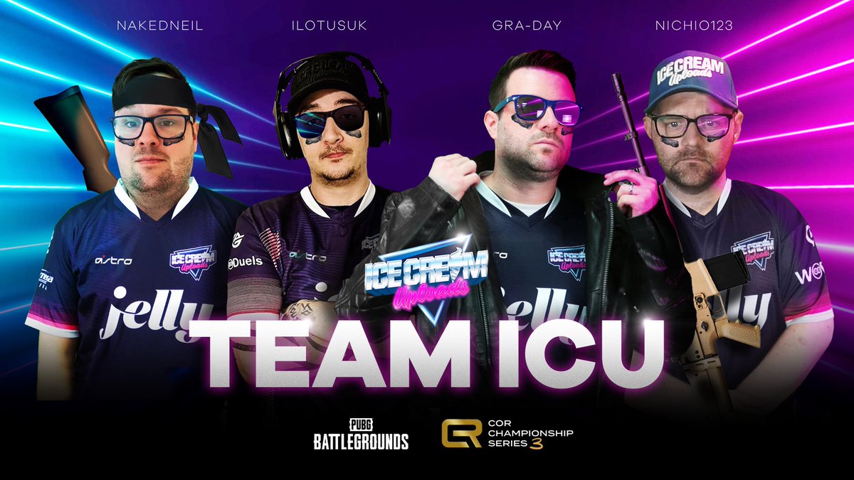 ICYMI: We’ll be live from ~7pm tonight as #TeamICU takes part in CCS3.

⚠️ As this is a competition for £ prizes, the stream will have a 10-minute delay. We know this isn’t ideal - but we want to make sure everyone has fun without question.

We’ll see you tonight! 🆙🍦💜