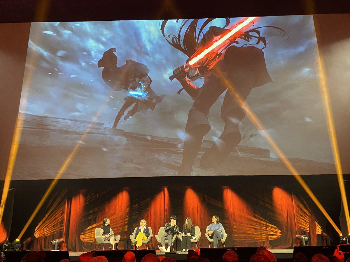 “Journey to the Dark Head” will have “lots of cool lightsaber action.” #StarWarsCelebration #StarWarsVisions