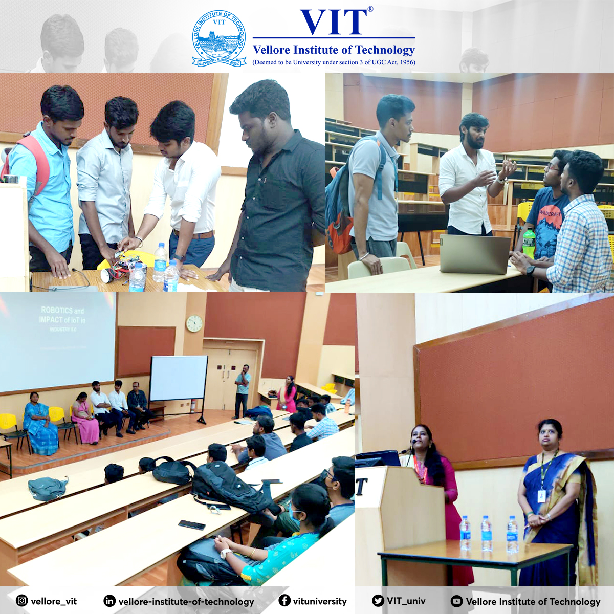 VIT_univ's tweet image. #SITE School of #VIT successfully organized 1 day international workshop on &quot;Robotics and Impact of IoT in Industry 5.0&quot; on March 29.

#RoboticsEngineering #VITWorkshops #robot #innovation #electronics #automation #tech #AI #IoT #coding #machinelearning #stemeducation