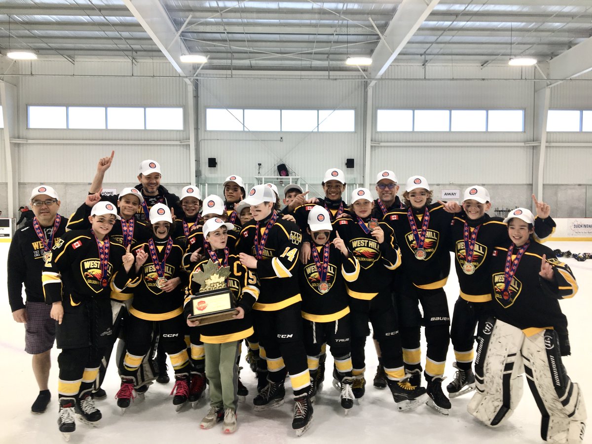 GTHLHockey's tweet photo. Congratulations to the West Hill Golden Hawks on winning the U13 A GTHL Championship on April 9! 🏆

#GTHLPlayoffs | #GatoradeCanada https://t.co/mi3aB2hjmE
