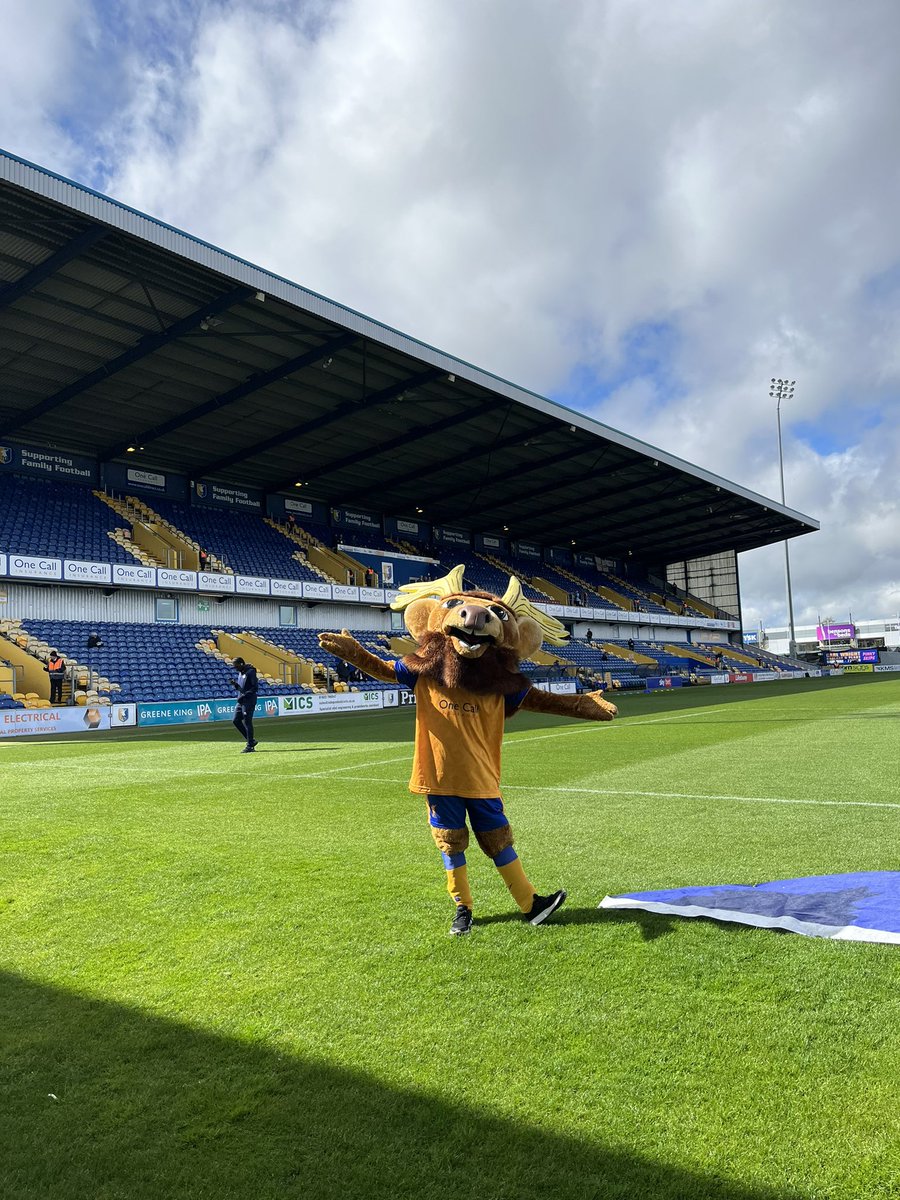 Back at One Call Stadium today! 🟡🔵🏟️