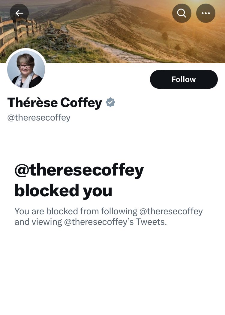 I get the impression she didn’t approve!
You know what Therese, we don’t approve of you, block us all you like, we still think you’re as shitty as our polluted waters.
#BlockedByCoffey 
#StoolBritannia 
#TurdReich