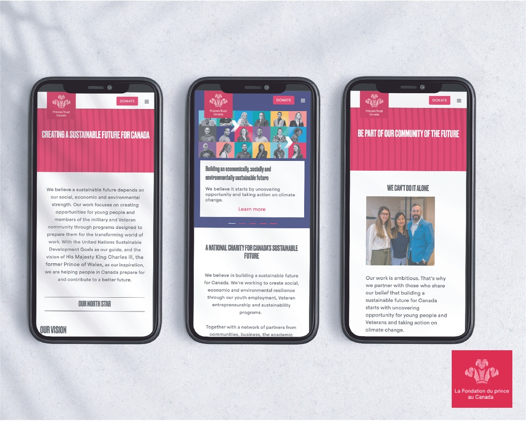 📢 Through open communication and collaboration with the team at Prince's Trust Canada, we were able to deliver a website that not only looks great but also provides a seamless user experience #Inorbital #WebDesign #PrincesTrustCanada #ProjectSuccess #Collaboration #UXUI