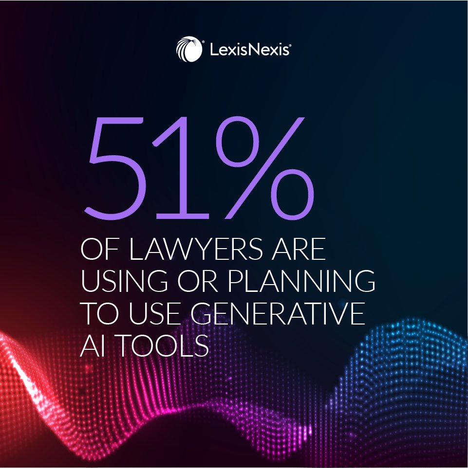 We recently asked 4,000 legal professionals, law students and consumers about using generative AI tools in legal matters. Find out what they had to say: bit.ly/LNLegalAIsurvey

#LegalTech #LegalAI