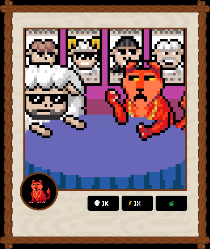 🐺 WOLF GAME DIGITAL TRADING CARDS

❤️ Collect WG Moments + Characters
⚡️ Stack WOOL/Energy/Resources
🎯 Win NFTs + $WOOL <a href="/wolfdotgame/">Wolf Game</a>

Card: #64
Date: 11/24/21
Phase: Risky Game
Setting: Risky Game
Character: Demon Wolf
🐑 1K /⚡️1X /🌿

linktr.ee/w00lish